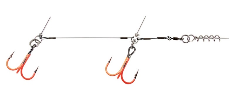CWC TITANIUM UV ORANGE TANDEM STINGERS FROM PREDATOR TACKLE.jpg CWC Titanium x 7 UV Orange Tandem Stingers